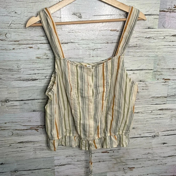 Bp. Tank top blouse tan brown size large  crop - Picture 1 of 6